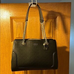 Women’s Guess Black Logo Shoulder Bag with tag